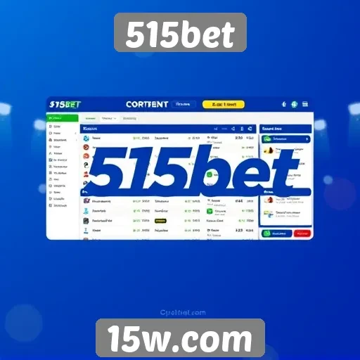 Interface do 515bet é amigável e intuitiva